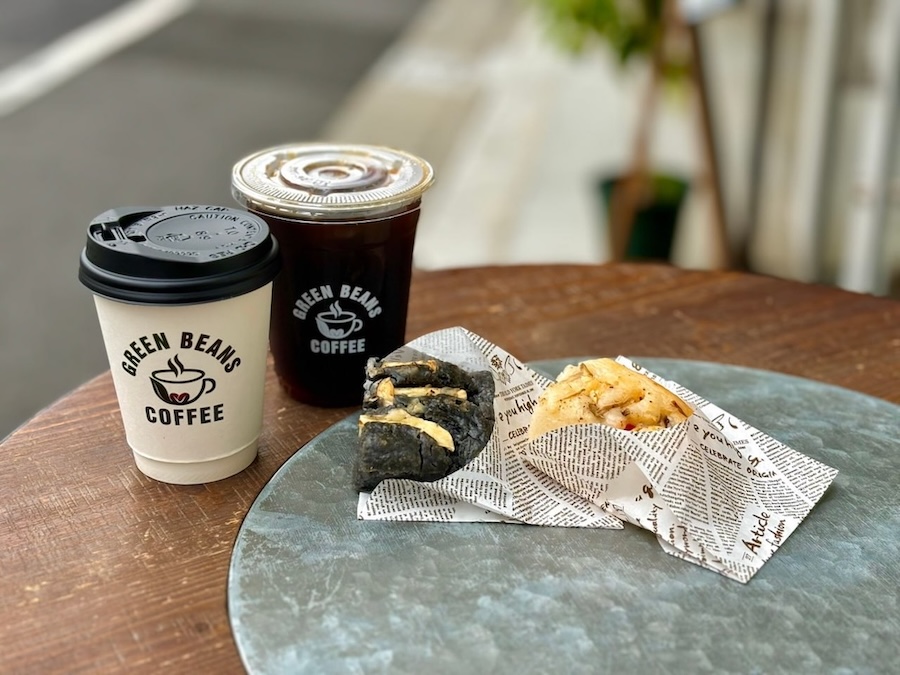 小麦粉不使用でこのおいしさ：Green Beans Coffeeの米粉フォカッチャ